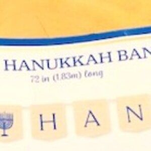 Happy Hanukkah Banner Indoor Outdoor  Holiday Decor